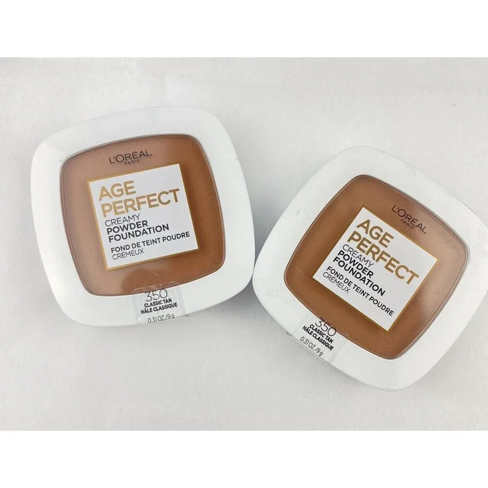 2X-L'Oreal Paris Age Perfect Creamy Powder Foundation 350 Classic Tan